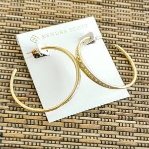 Kendra Scott Selena Hoop Earrings in Vintage Gold